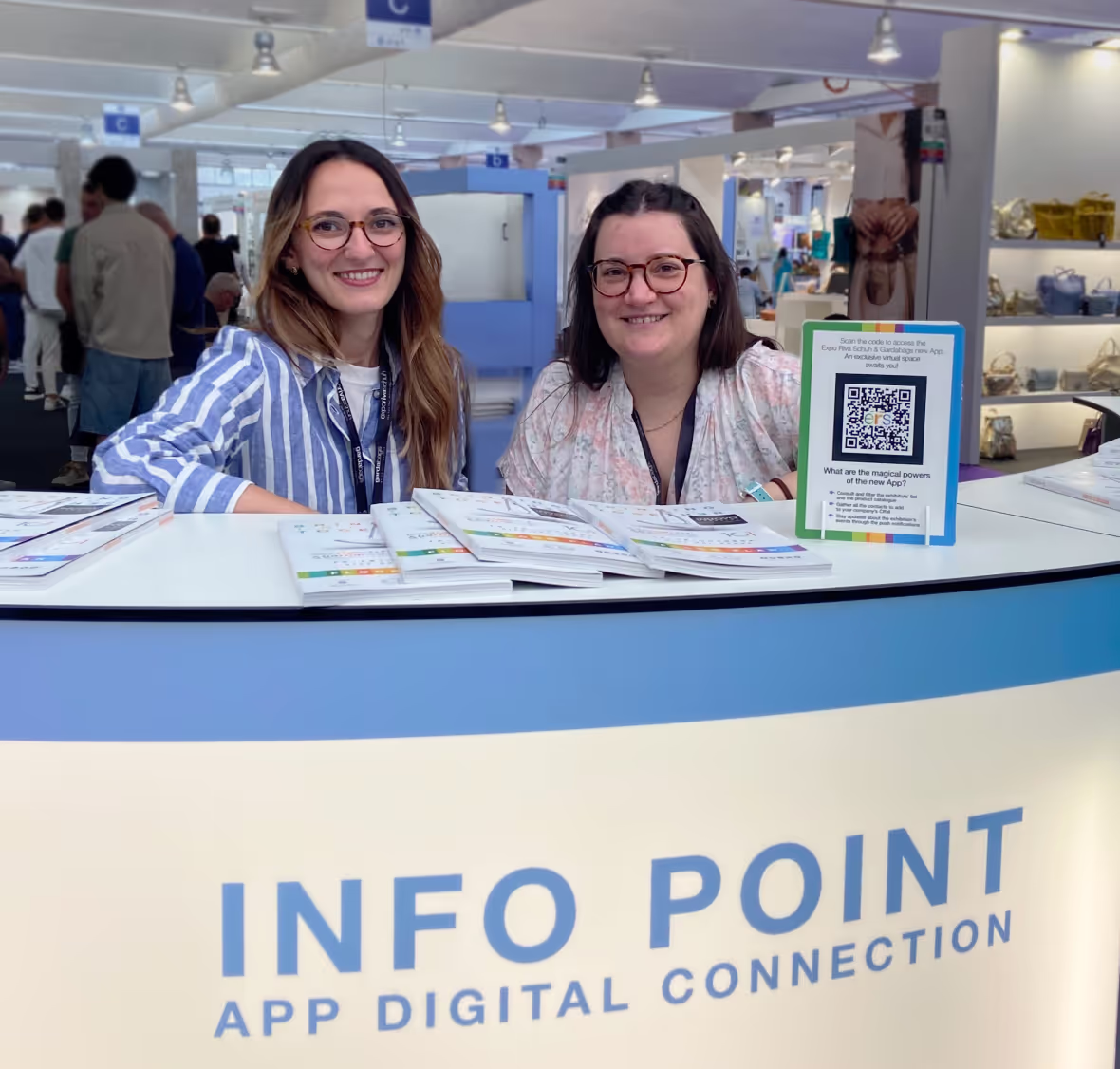 Person using their laptop, browsing through Swapcard's analytics dashboard.